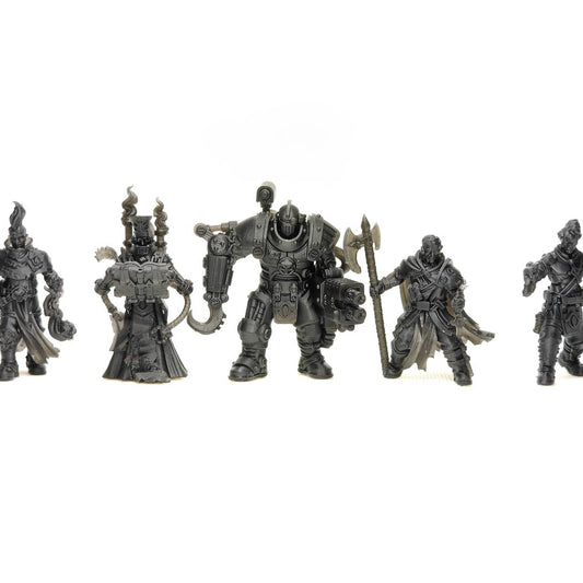 Holy Department Of Heretical Investigations V2, Inquisition proxy miniature, 28mm heroic scale unpainted resin, view 2