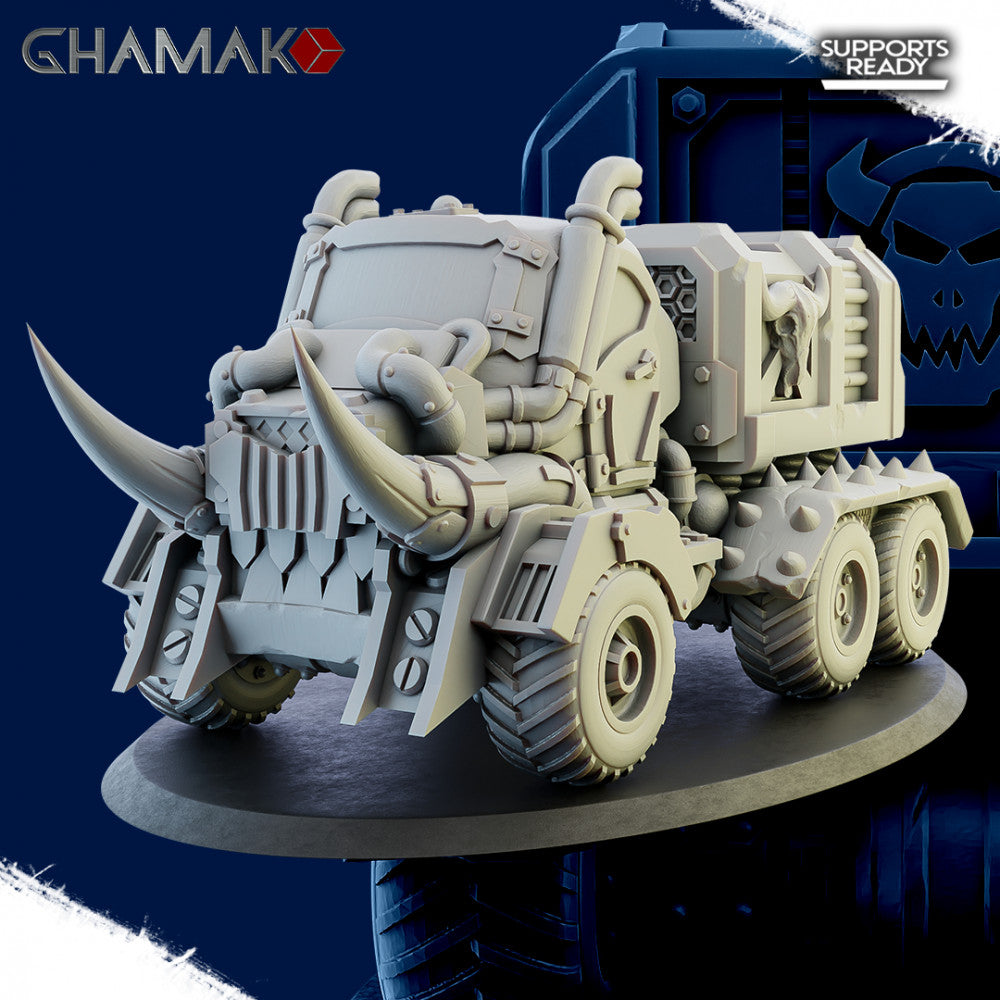 Orks Utility Vehicle, proxy miniature, 28mm heroic scale unpainted resin