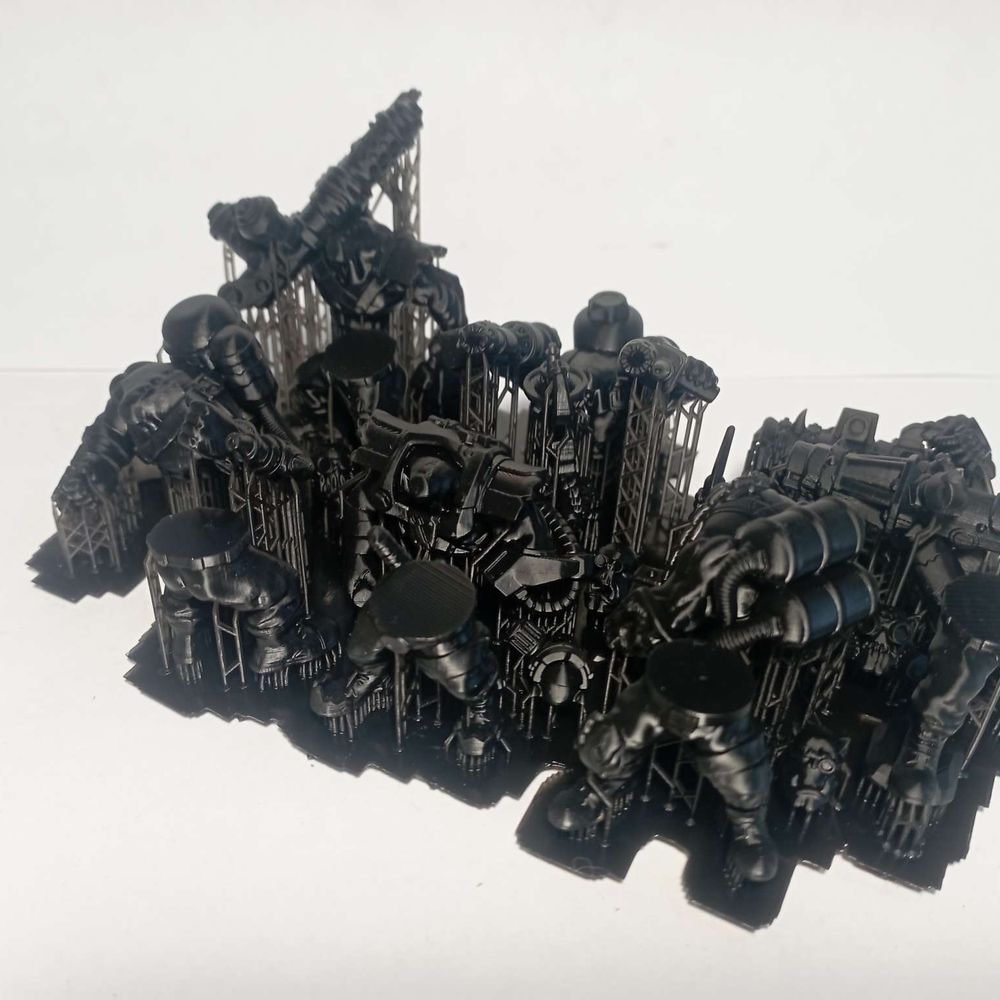 Orks Umiez Burnerz, proxy miniature, 28mm heroic scale unpainted resin, view 10