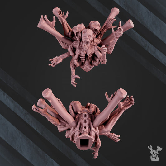 Plague Knights Avatar, proxy miniature, 28mm heroic scale unpainted resin, view 2