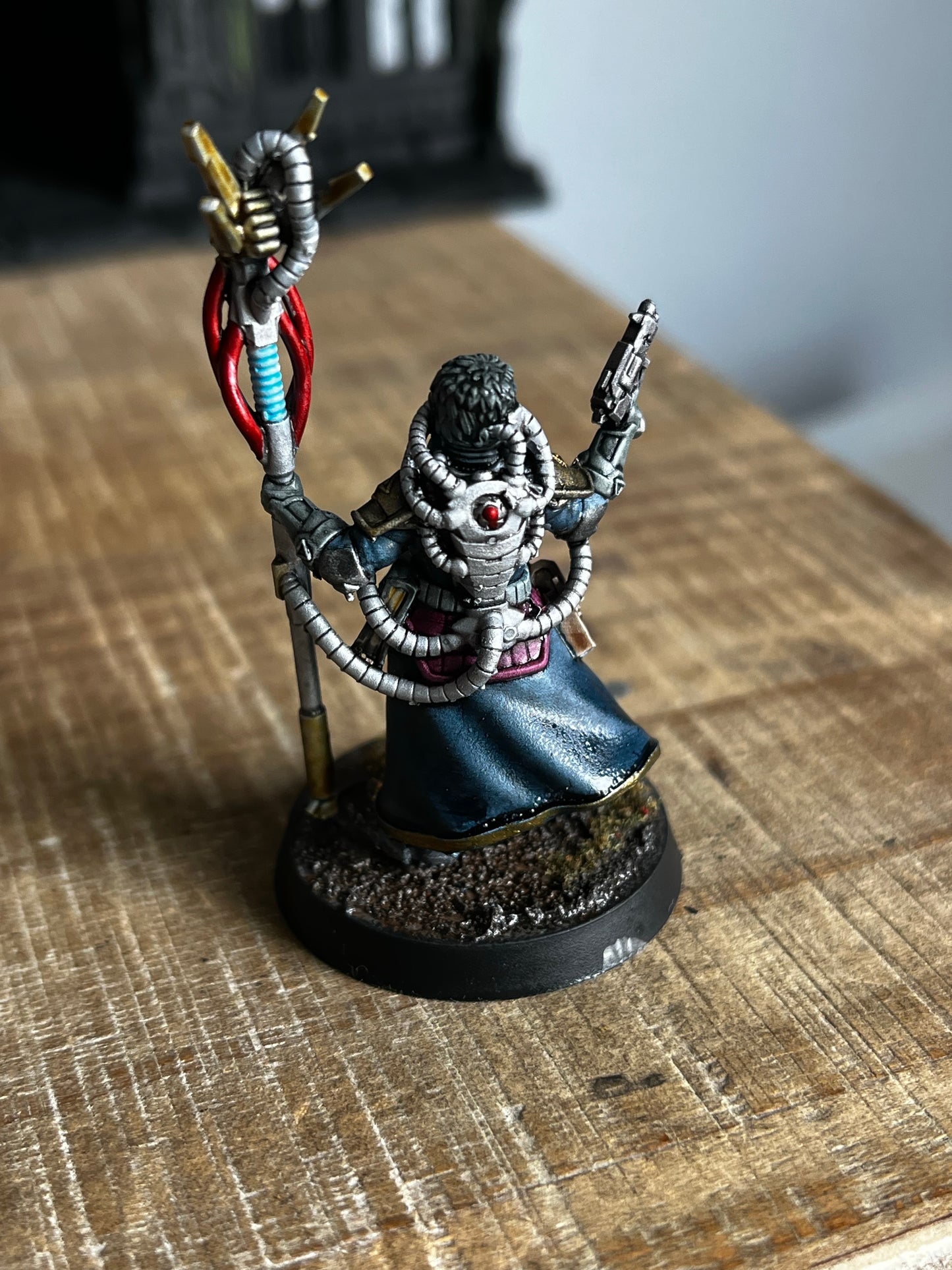 Firstborn Master Psycher, Imperial Army proxy miniature, character, 28mm heroic scale unpainted resin, view 3