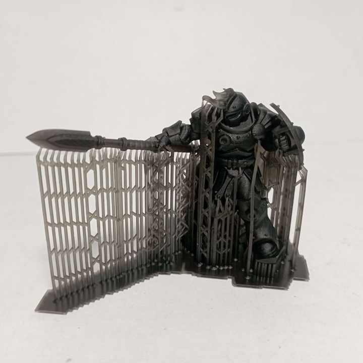 Techeart Commander, Space Knights proxy miniature, character, 28mm heroic scale unpainted resin, view 10