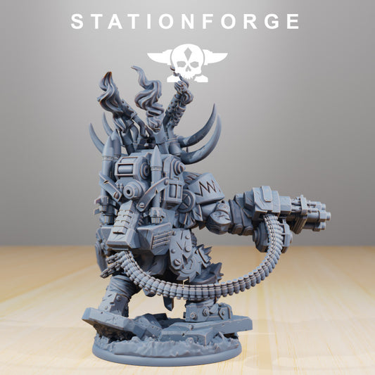 Orks Grand Nutta V3, proxy miniature, 28mm heroic scale unpainted resin, view 2