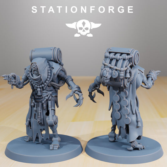 Scavenger Droitex MK2, Tech Priests proxy miniature, 28mm heroic scale unpainted resin, view 2