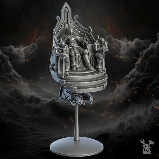 Battle Sisters Furtea Dominus, proxy miniature, 28mm heroic scale unpainted resin, view 2