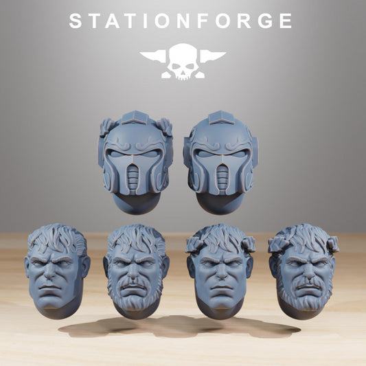 Space Knights Archon Sir Thalion V1, proxy miniature, character, 28mm heroic scale unpainted resin, view 2