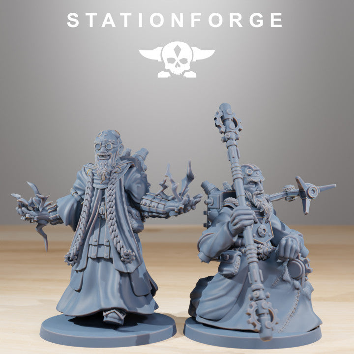 Tech Priests Forager Preachers (10 Units), 28mm heroic scale unpainted resin, view 7