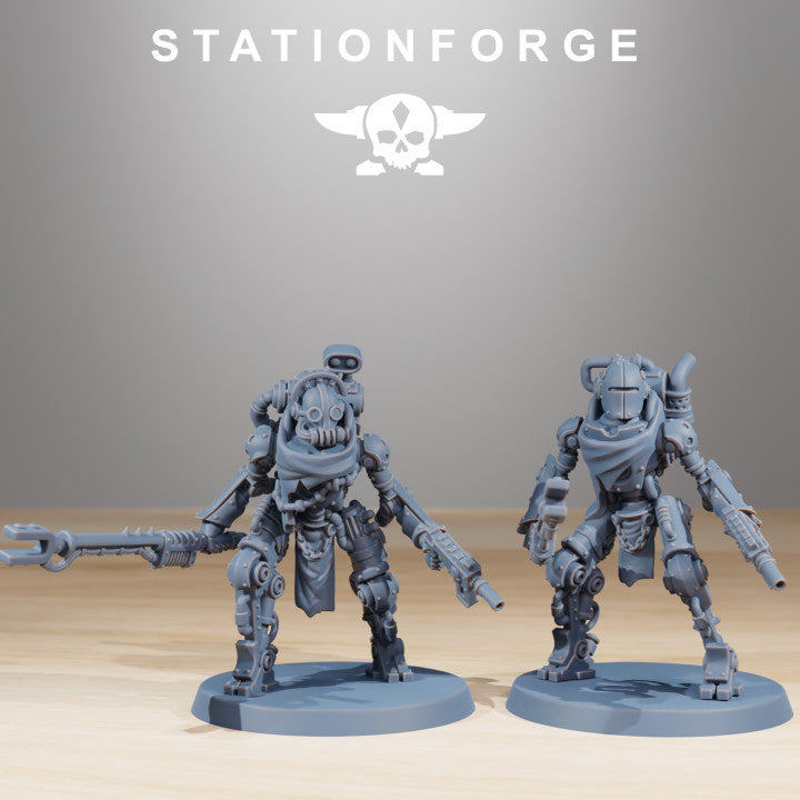 Tech Priests Scavenger Junkbots (10 Units), 28mm heroic scale unpainted resin, view 9
