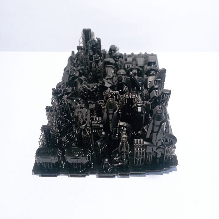 Tuai Mech Blitz Suit, proxy miniature, walker, 28mm heroic scale unpainted resin, view 10