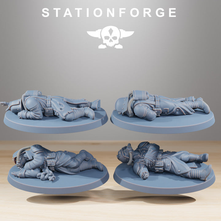 Grim Guard The Fallen, Imperial Army proxy miniature, character, 28mm heroic scale unpainted resin, view 6