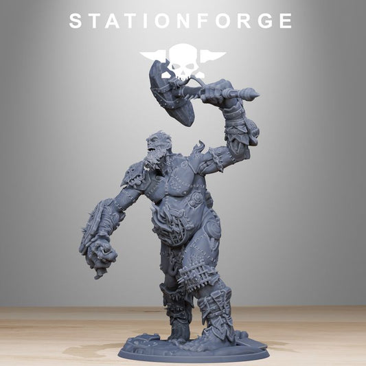 Dark Space Knights Giant Fagrog, proxy miniature, 28mm heroic scale unpainted resin, view 2