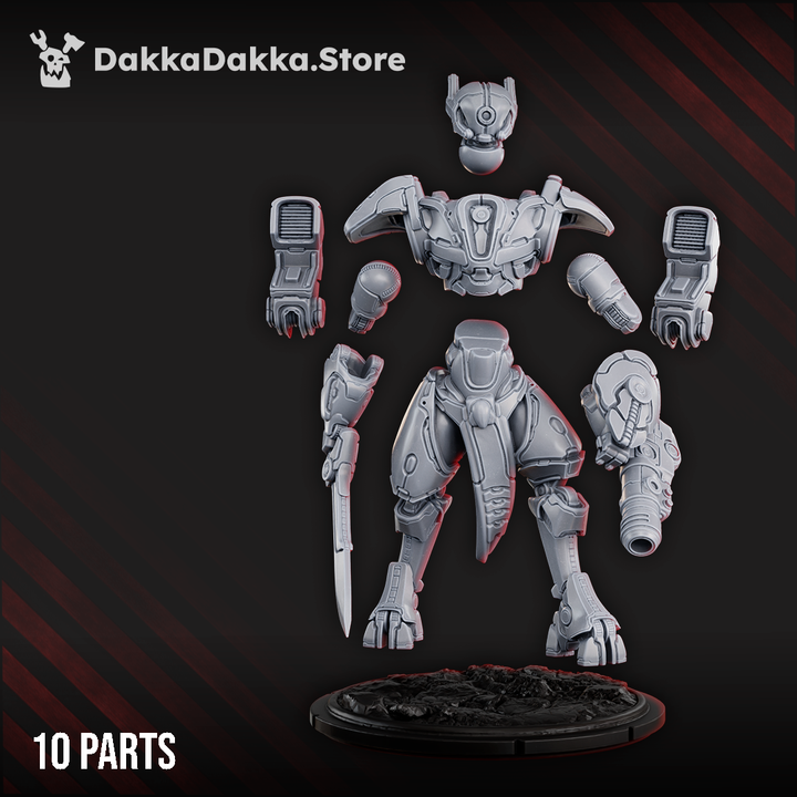 Tuai Commander Closesight, proxy miniature, character, 28mm heroic scale unpainted resin, view 7