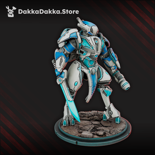 Tuai Commander Closesight, proxy miniature, character, 28mm heroic scale unpainted resin, view 2