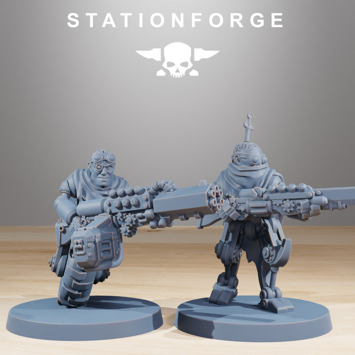 Tech Priests Scavenger Halflings (10 Units), 28mm heroic scale unpainted resin, view 7