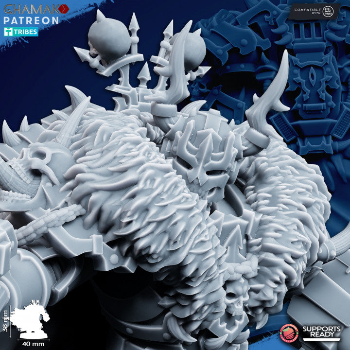 Dark Space Knights Corrupted Lord, proxy miniature, character, 28mm heroic scale unpainted resin, view 6