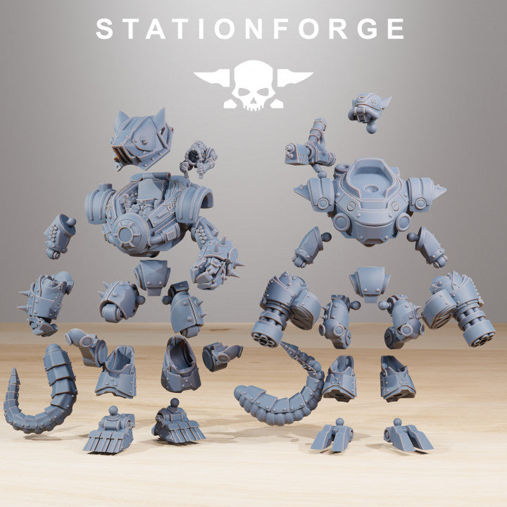 Tech Priests Raticus Clankers (6 Units), 28mm heroic scale unpainted resin, view 9