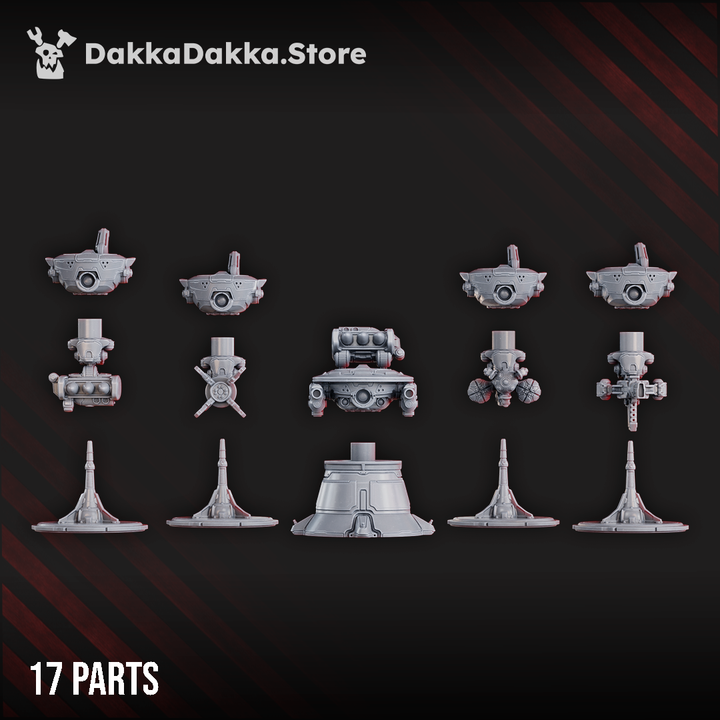 Tuai Drones Upgrade, proxy miniature, bits, 28mm heroic scale unpainted resin, view 6
