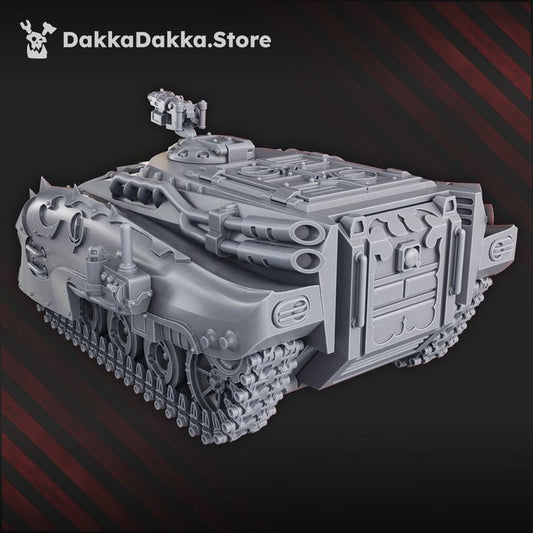 Pleasure Knights Apc, proxy miniature, transport, 28mm heroic scale unpainted resin, view 2