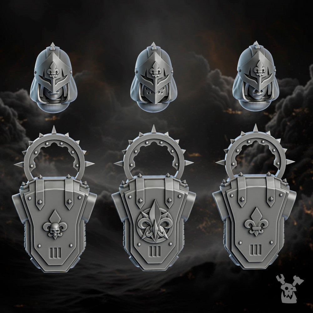 Battle Sisters Sisters of Redemption (Build Kit), Battle Sisters proxy miniature, 28mm heroic scale unpainted resin, view 10