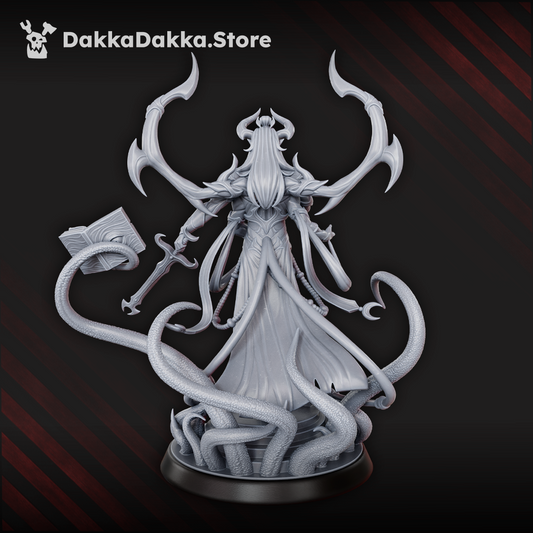 Hellspawn Avatar of Lust with a Sword, Hellspawn proxy miniature, 28mm heroic scale unpainted resin