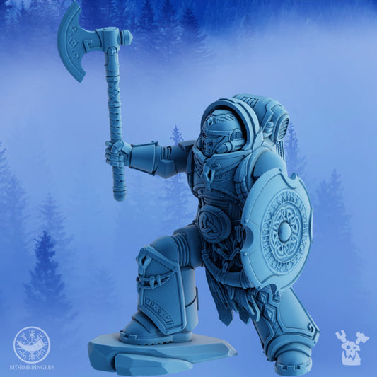 Wolf Knights Icebreakers (Build Kit), Wolf Knights proxy miniature, 28mm heroic scale unpainted resin, view 6