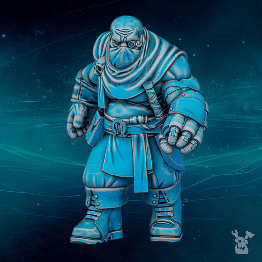 Imperial Army Scylla Snake Eater, Imperial Army proxy miniature, 28mm heroic scale unpainted resin, view 3