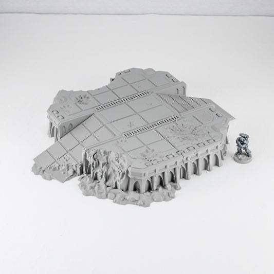 Damaged Landing Pad, Phoebian V Airfield