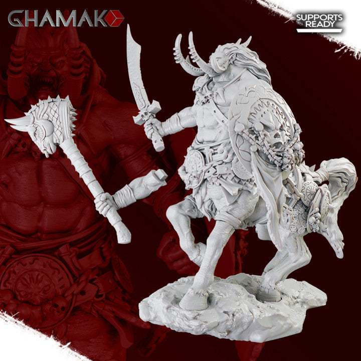 Doom Centaur, resin miniature, 28mm heroic scale unpainted resin