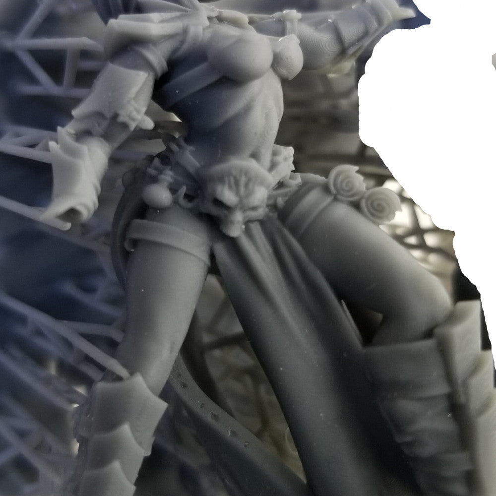 Tiefling Team, resin miniature, 28mm heroic scale unpainted resin, view 8