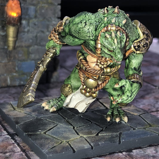 Greater Dragonborn Team (3 Units), resin miniature, 28mm heroic scale unpainted resin, view 3