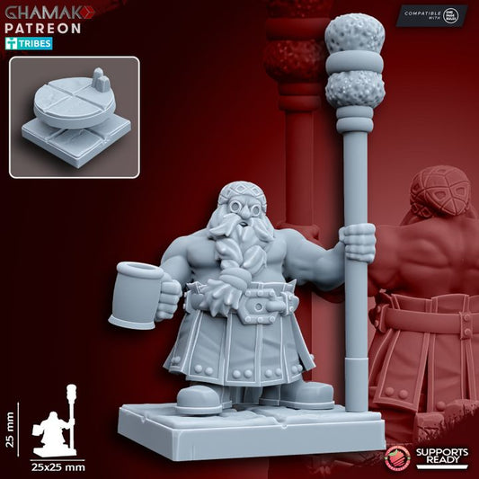 Dwarven Cannon (4 Units), resin miniature, 28mm heroic scale unpainted resin, view 2