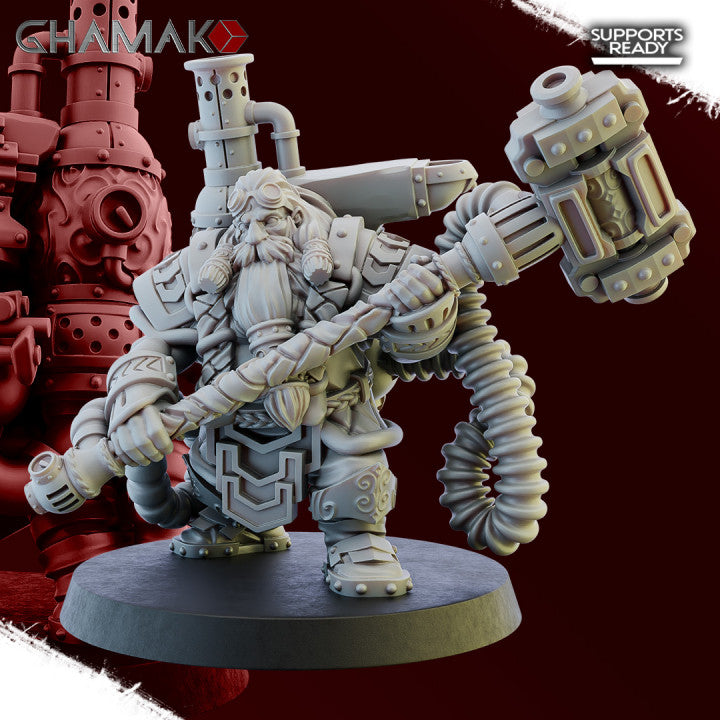 Forge Father, resin miniature, 28mm heroic scale unpainted resin