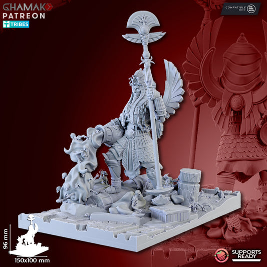 Nomarch Titans, resin miniature, 28mm heroic scale unpainted resin, view 2