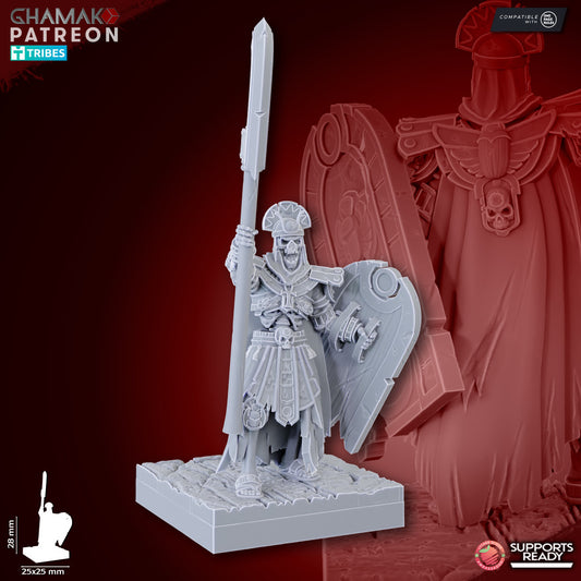 Pyramids Guards (10 Units), resin miniature, 28mm heroic scale unpainted resin, view 8