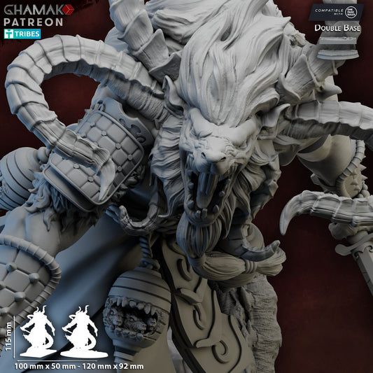 Majishan, resin miniature, 28mm heroic scale unpainted resin, view 2
