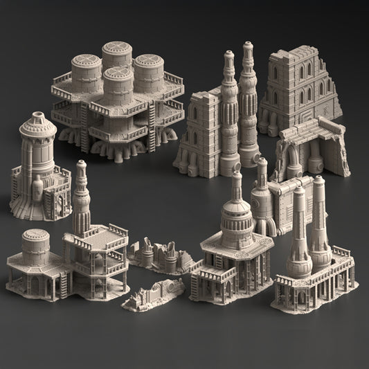 Damochles Industrial Ruins - Terrain Bundle