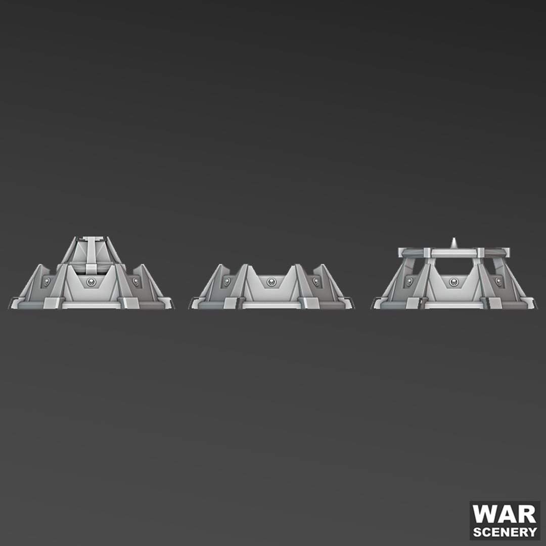 Small Circloid Bunkers (3 pack), Apocalypse Fortress