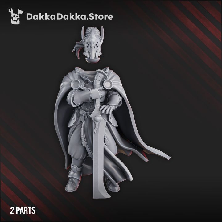 Pleasure Knights Khadessa Varn, proxy miniature, 28mm heroic scale unpainted resin, view 6