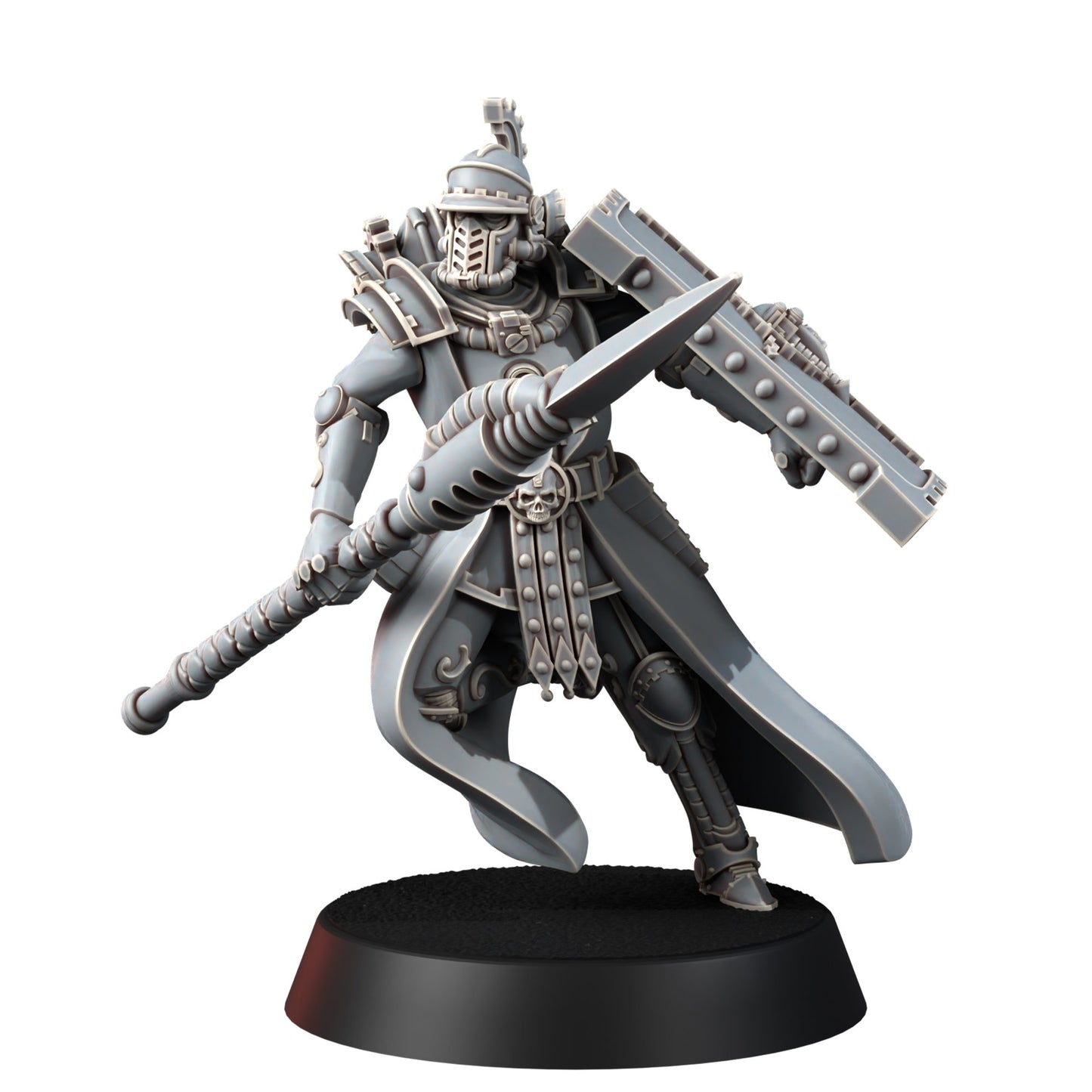Tech Priests Cult Of Mars Scutaari (10 Units), proxy miniature, squad, 28mm heroic scale unpainted resin, view 10