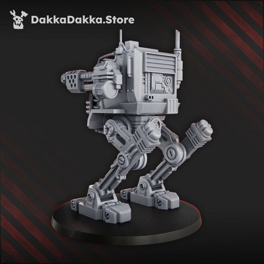 Imperial Army Phaeton Guard Stomper Mech, proxy miniature, walker, 28mm heroic scale unpainted resin, view 2