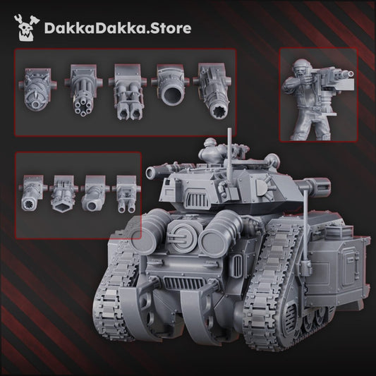 Imperial Army Regius Guard Infantry Battle Tank Lr, proxy miniature, 28mm heroic scale unpainted resin, view 2