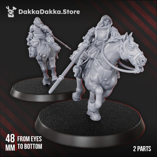 Imperial Army Assault Rider, proxy miniature, vehicle, 28mm heroic scale unpainted resin, view 2