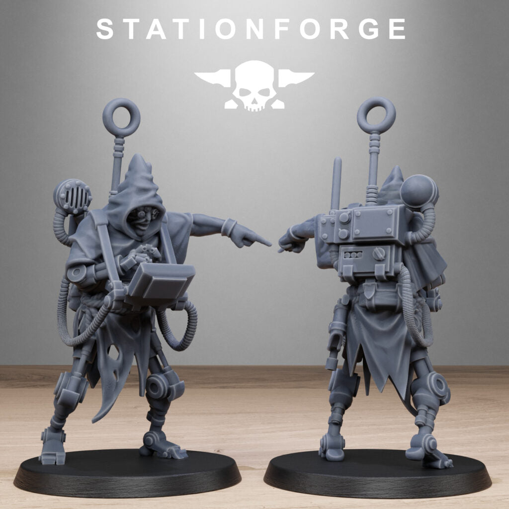 Inquisition Scrap Operatives, proxy miniature, 28mm heroic scale unpainted resin, view 10