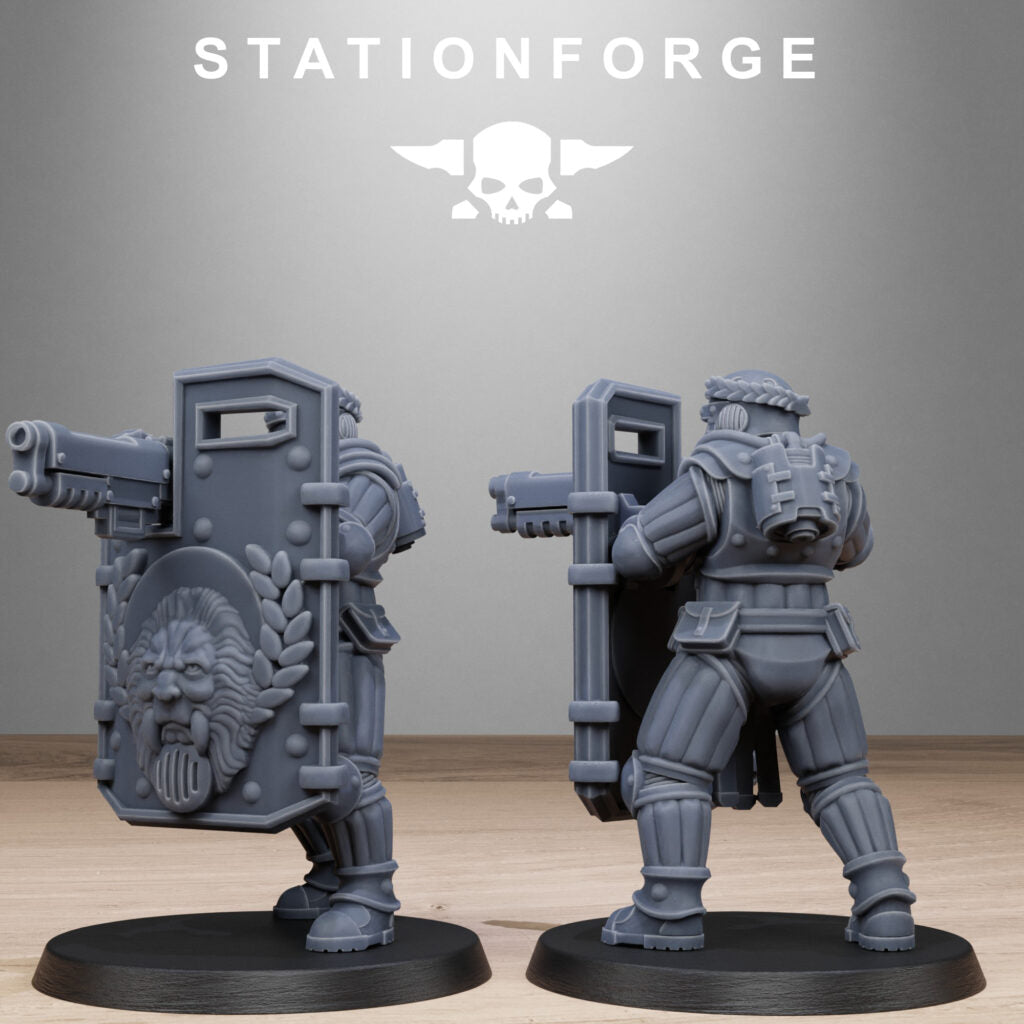 Inquisition Voidliners, proxy miniature, 28mm heroic scale unpainted resin, view 10