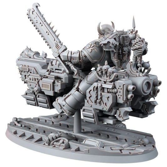 Dark Space Knights Traitor A-Grav Bike V2, proxy miniature, vehicle, 28mm heroic scale unpainted resin, view 2