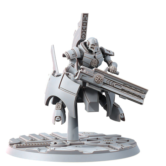 Necro Flyings (3 Units), proxy miniature, squad, 28mm heroic scale unpainted resin, view 2