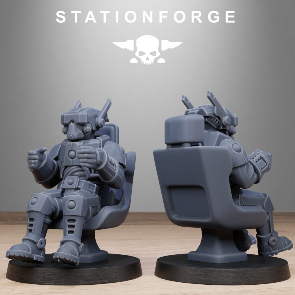 Tuai Clone Pilot Commander, proxy miniature, character, 28mm heroic scale unpainted resin