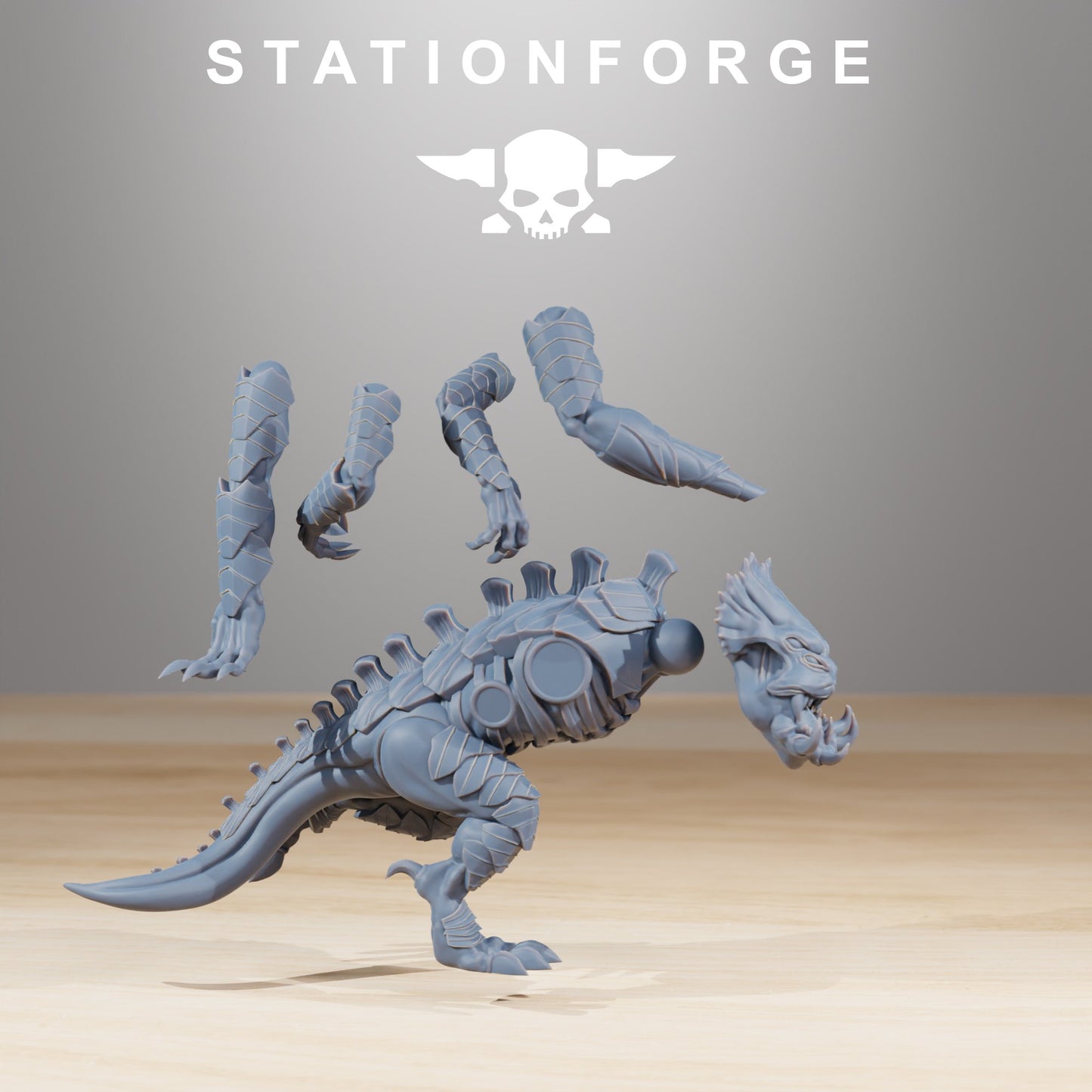 Bio Swarm Infantry (10 Units), proxy miniature, squad, 28mm heroic scale unpainted resin, view 8