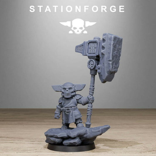 Hive Citizens Forgelings Mystical Beings (Scaled For 50Mm Bases), proxy miniature, 28mm heroic scale unpainted resin, view 2
