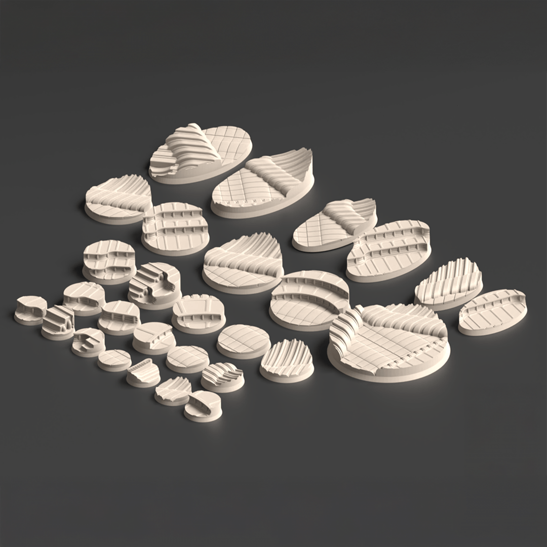 Boroll Pits FDM Miniature Bases (25mm - 90mm) - MiniForge